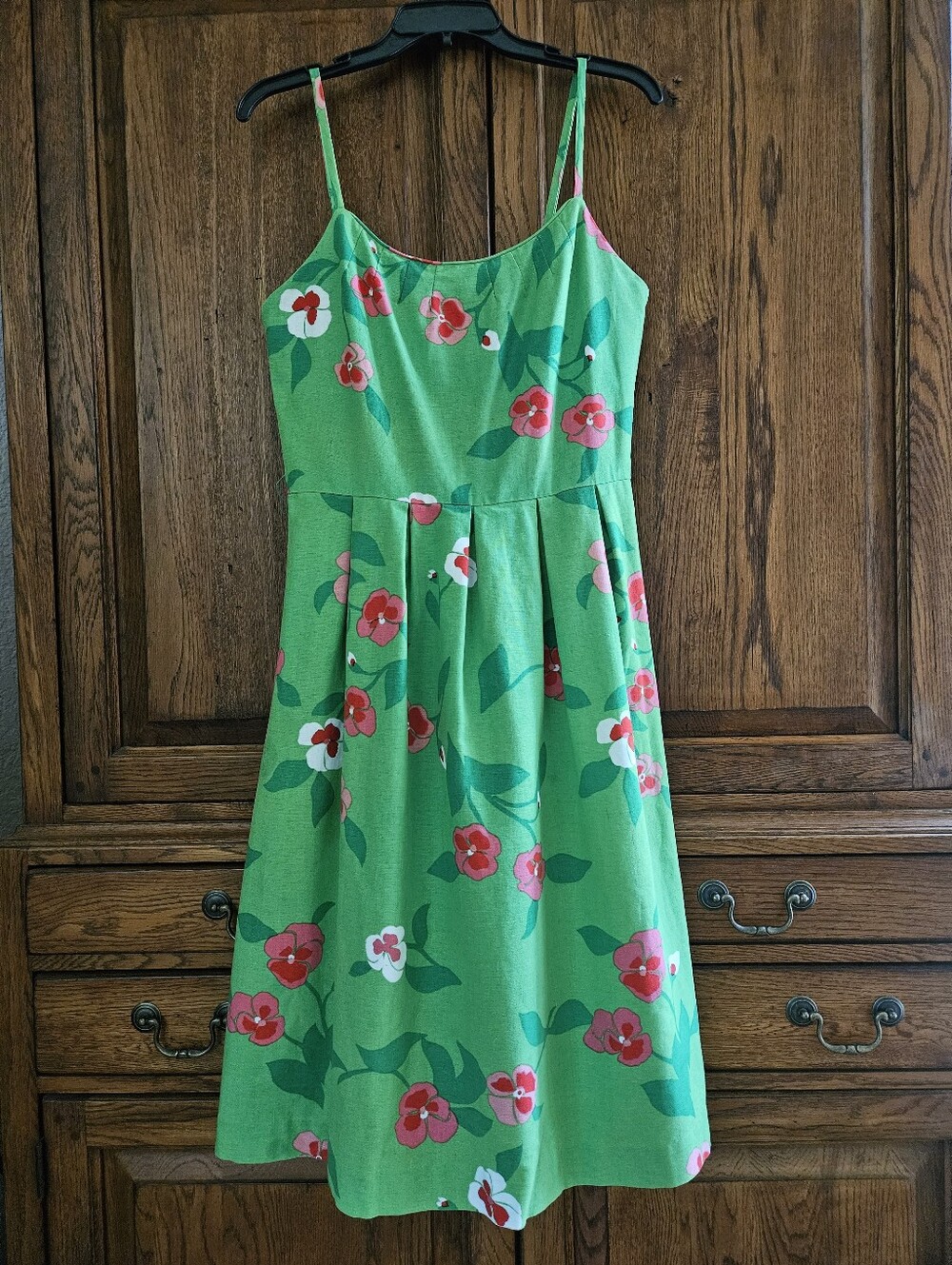Vintage Malia Honolulu Mid Century Floral Dress SZ 14